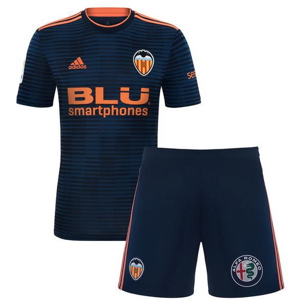 Camiseta Valencia Segunda Niño 2018-2019 Azul